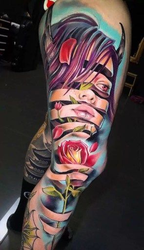 Fragmented Beauty – Demon Girl & Rose