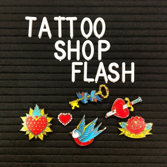 Traditional Tattoo Artist Tee — White on Black