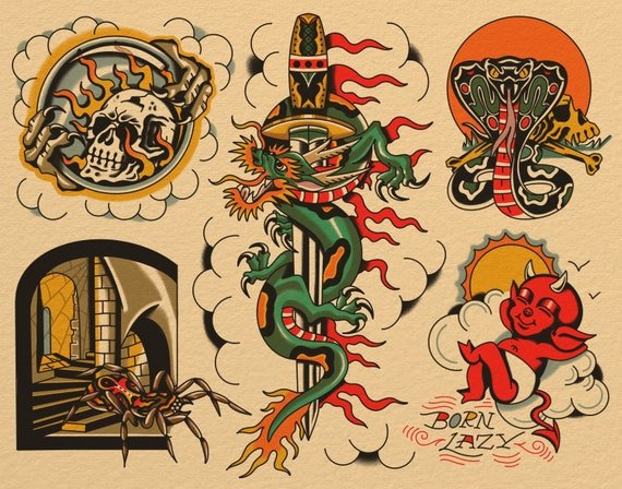American Traditional Flash Sheet — Vol. 1